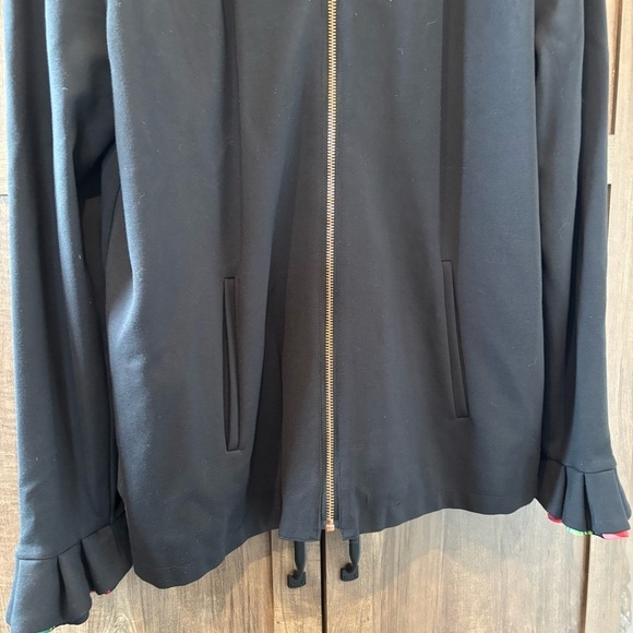Soft Surroundings Large Philomena Jacket Ruffle Neck Black - Picture 7 of 14